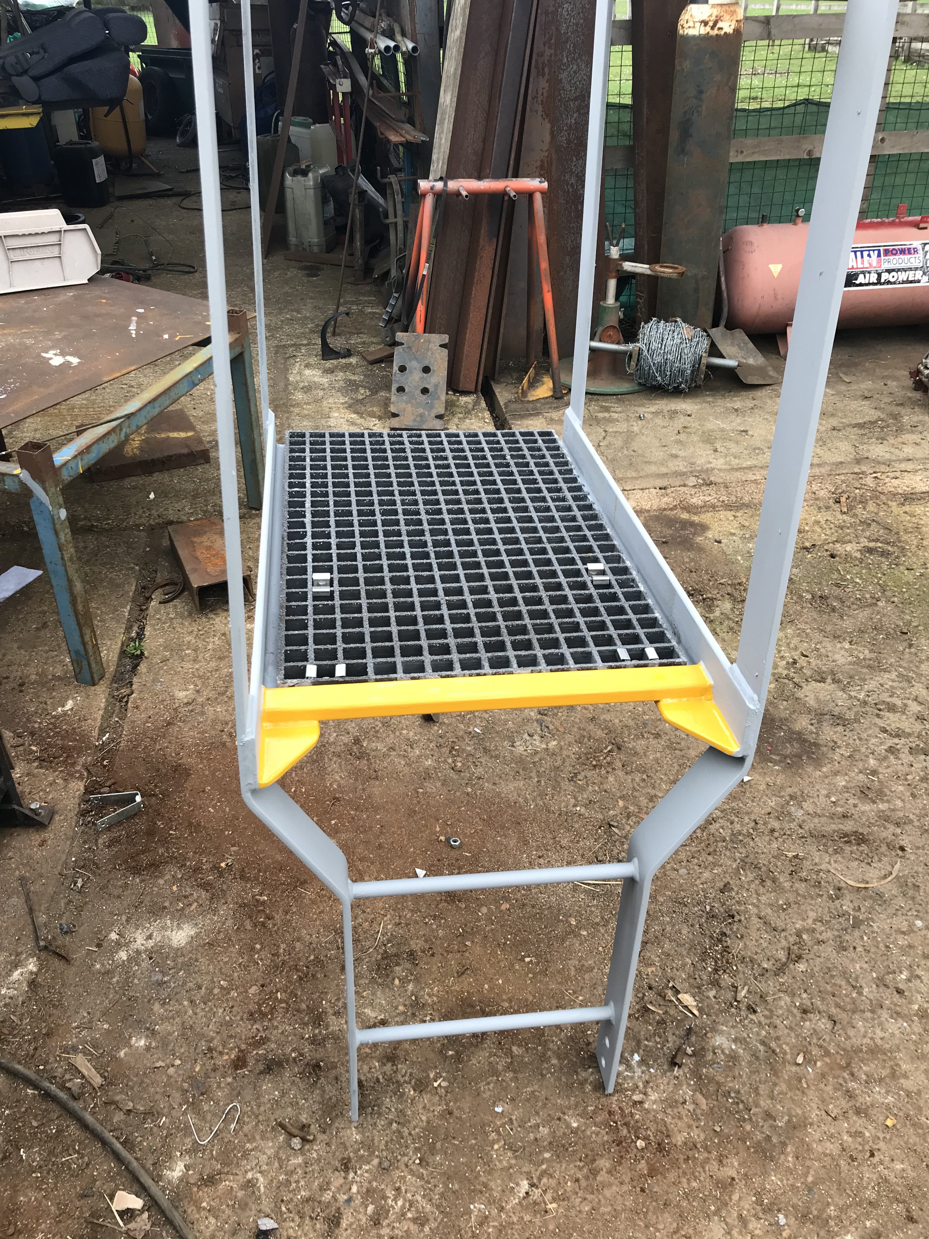 Dolphin Access Ladder With GRP Grating