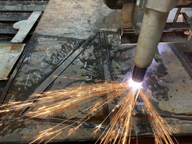 Hypertherm Plasma Cutting 12mm Steel Plate